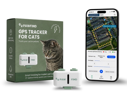 GPS Tracker Kat - PawFind Mini - 30 Dgn Retour