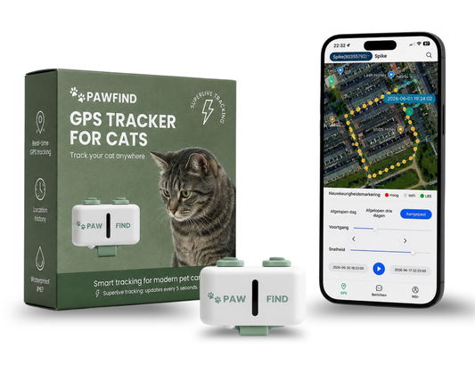 GPS Tracker Kat - PawFind Mini - 30 Dgn Retour